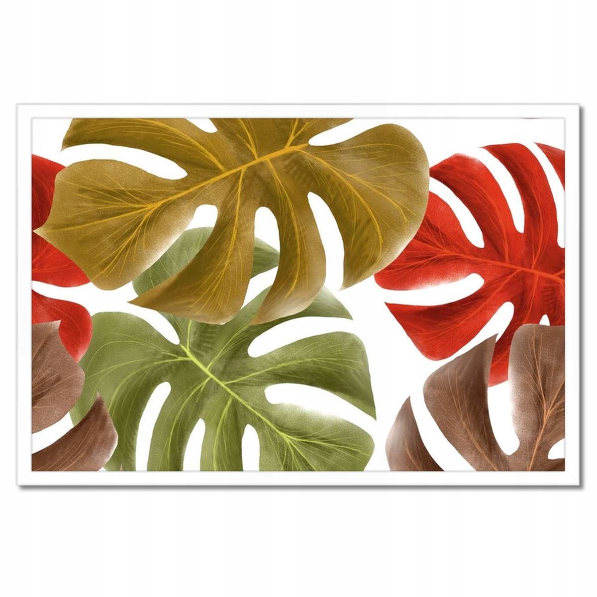 Plakáty v rámu 60x40 Podzimní Monstera Listy