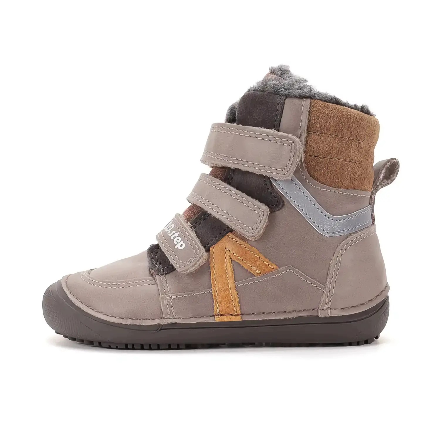 Buty zimowe barefoot W063-62643W Chocolate naturalna wełna 31