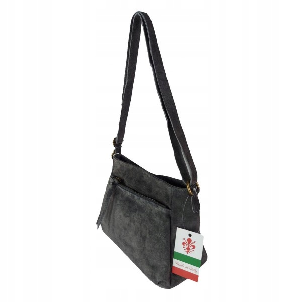 Úžasná Kabelka Přes Rameno Pošťačka V Grafitové Barvě_příjemná Na Dotek_vejde Se Do Ní A5