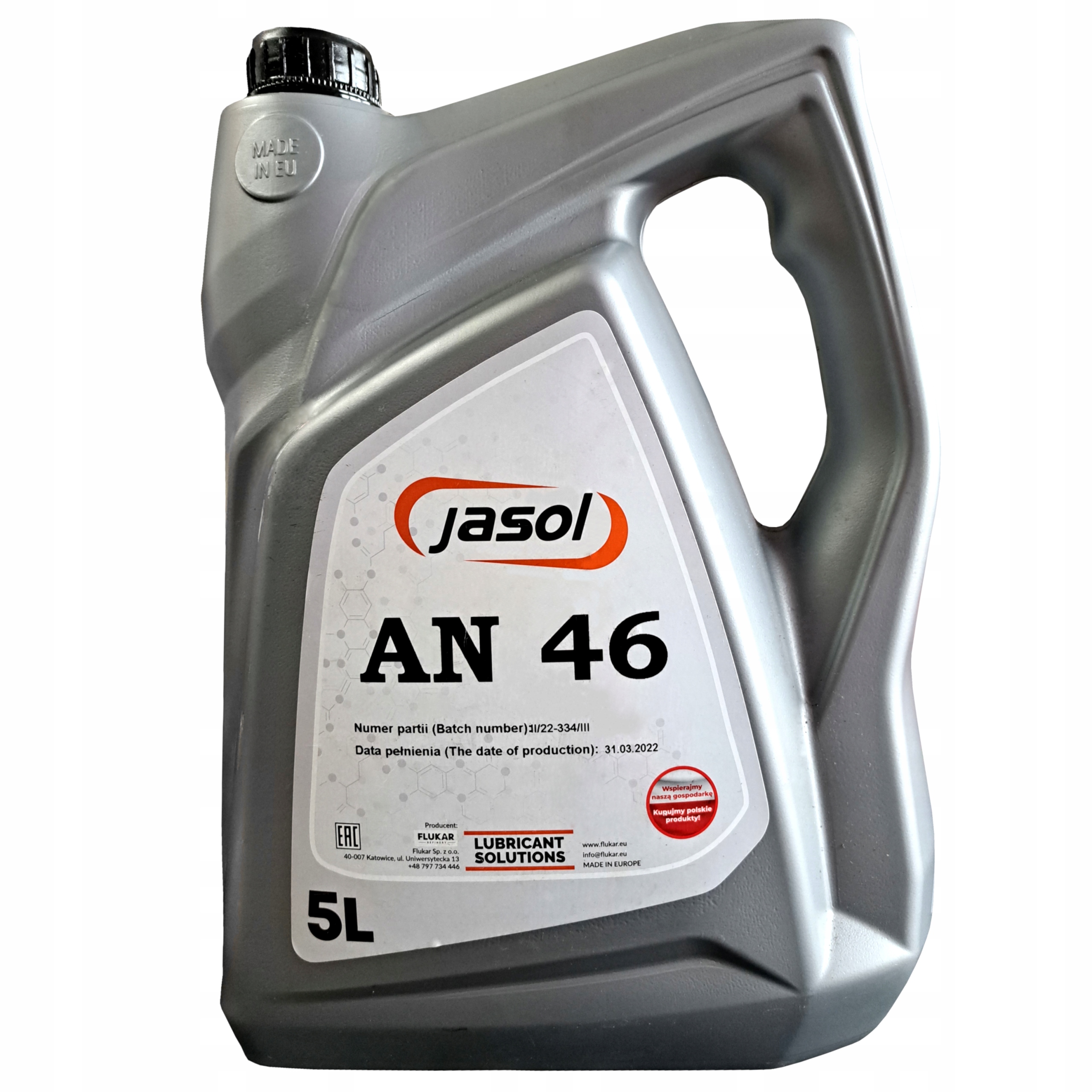 

Olej Maszynowy Jasol Lan 46 5 L