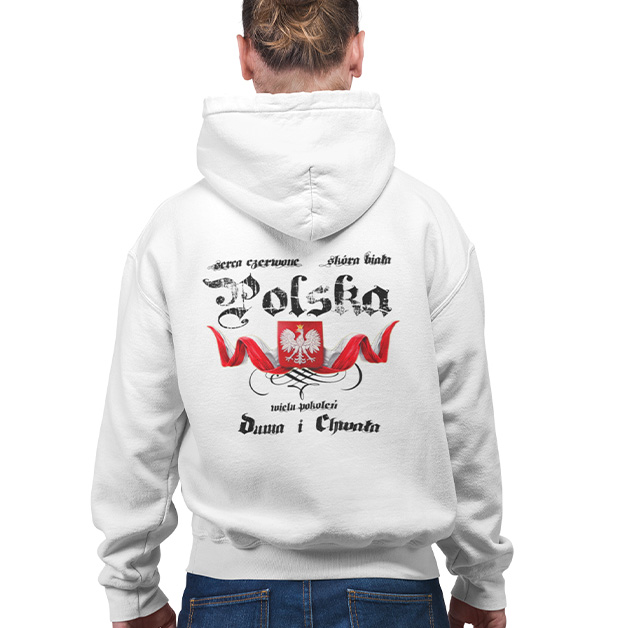 

Bluza Z Kapturem Patriotyczna Duma I Chwała Biała