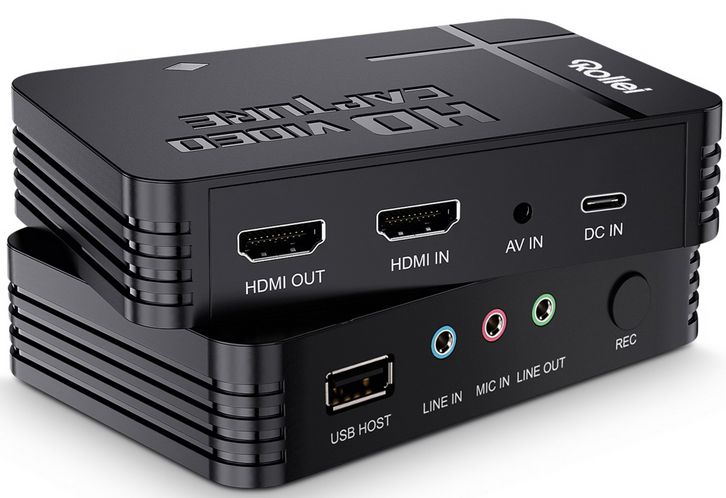 Video Digitalizátor Rollei VD-5 Hdmi Out In Usb Host Line In Aut Rec