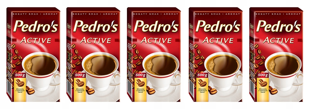 Kawa mielona Pedro's Active 500g 5 szt. (2,5 kg)