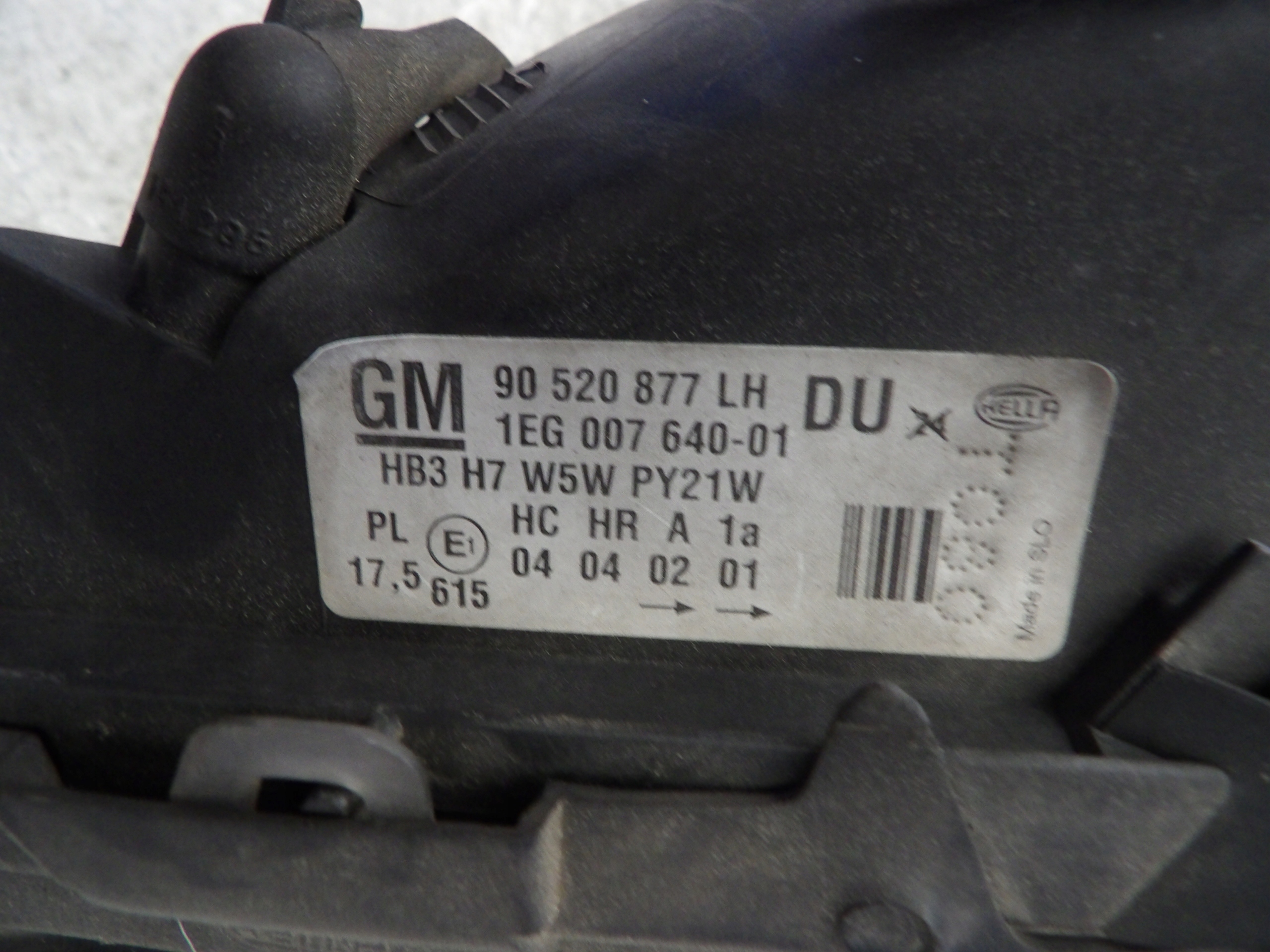 Opel Astra II light front left