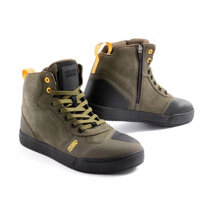 Tenisky na motorku Rebelhorn Spike Olive mestské topánky zelená Darčeky