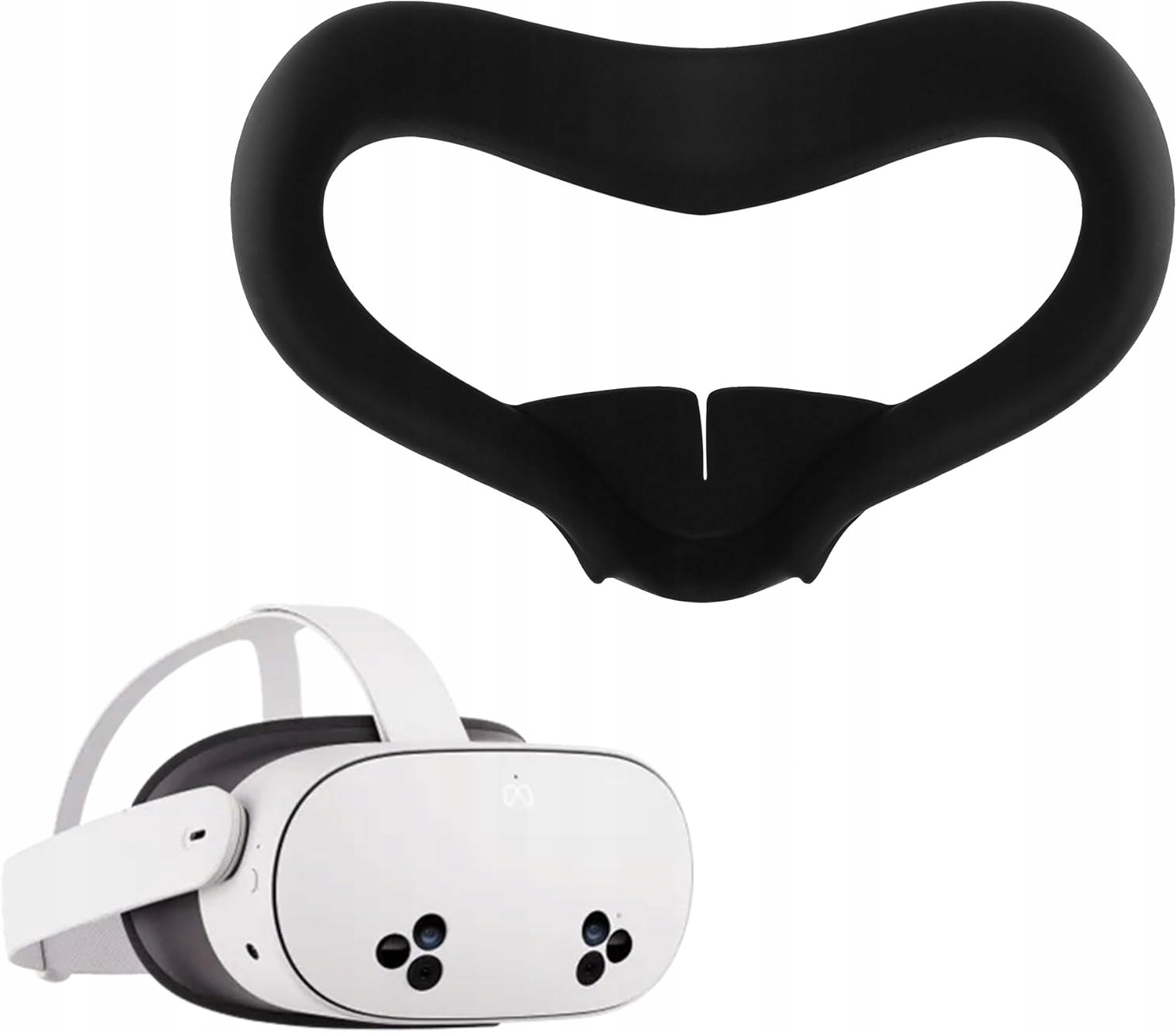 OBUDOWA NA OCZY DO VR META QUEST 3S OSŁONA OCZU SILIKONOWA CZARNA