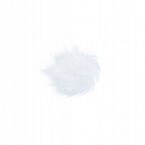 

1szt. pompon do czapki 8cm futerko, biały