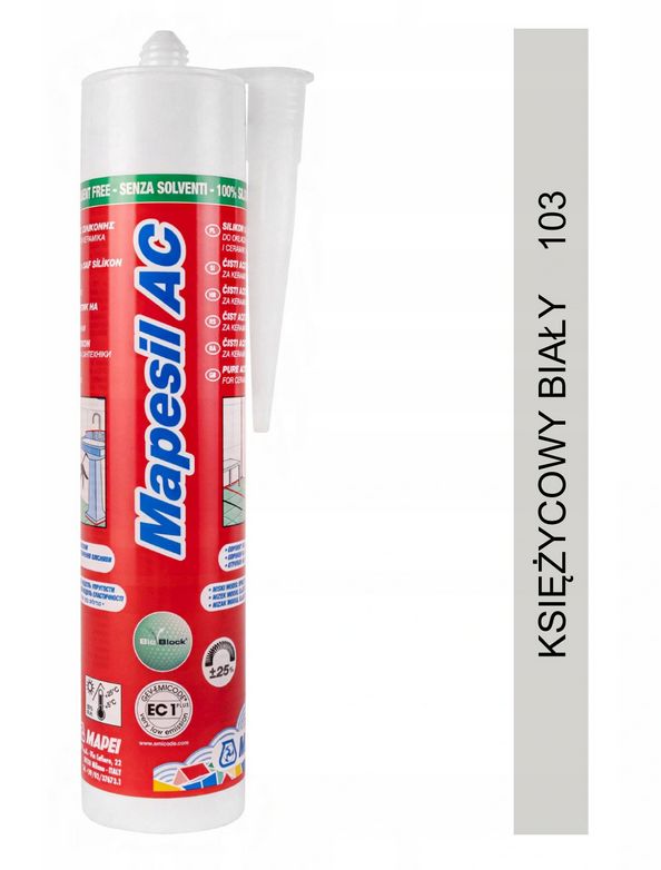 

Silikon Mapei Mapesil Ac 103 Księżycowy Biały