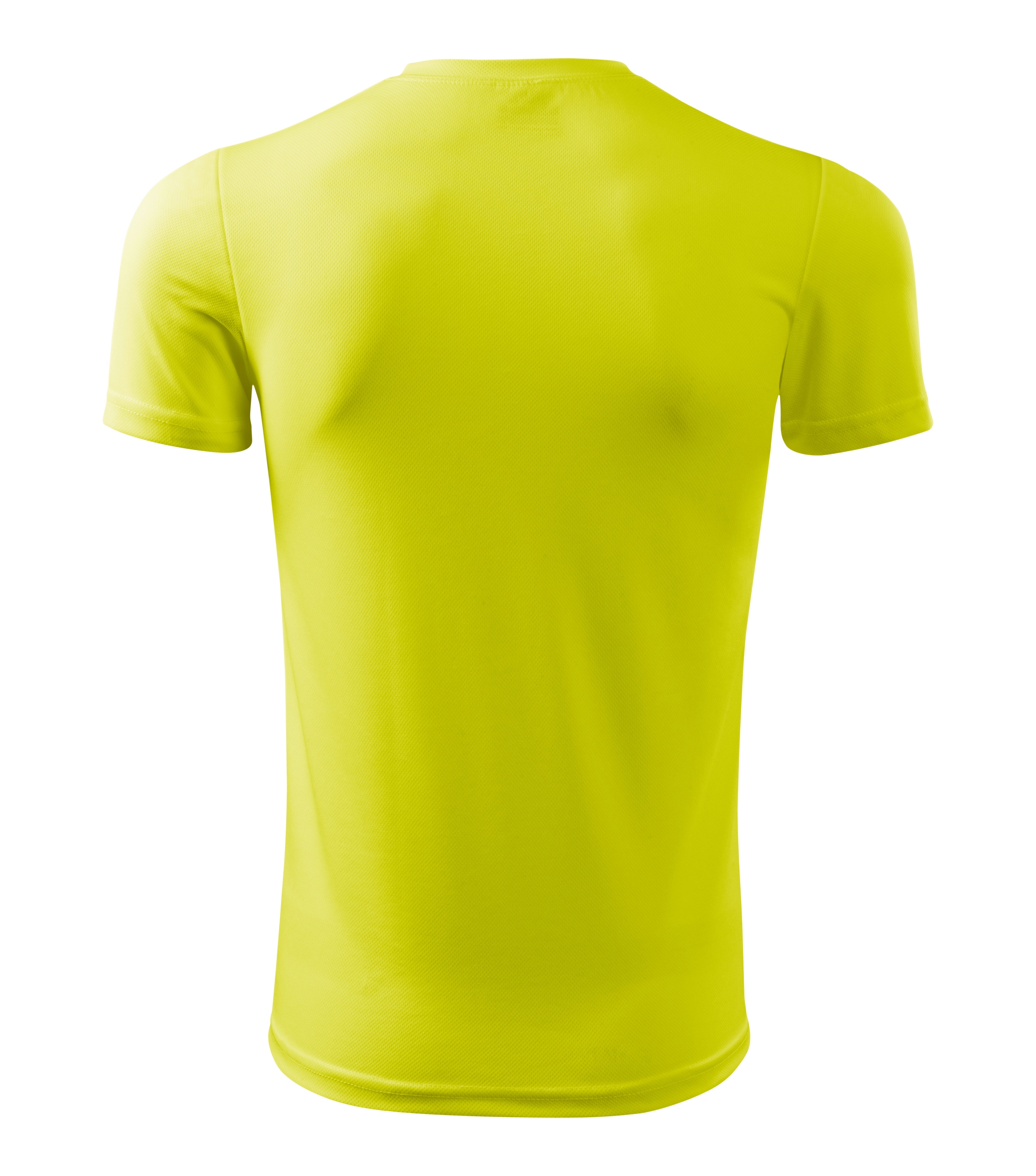 Koszulka piłkarska fluo na WF z nadrukiem 134 poliester juniorska 8lat Dekolt okrągły