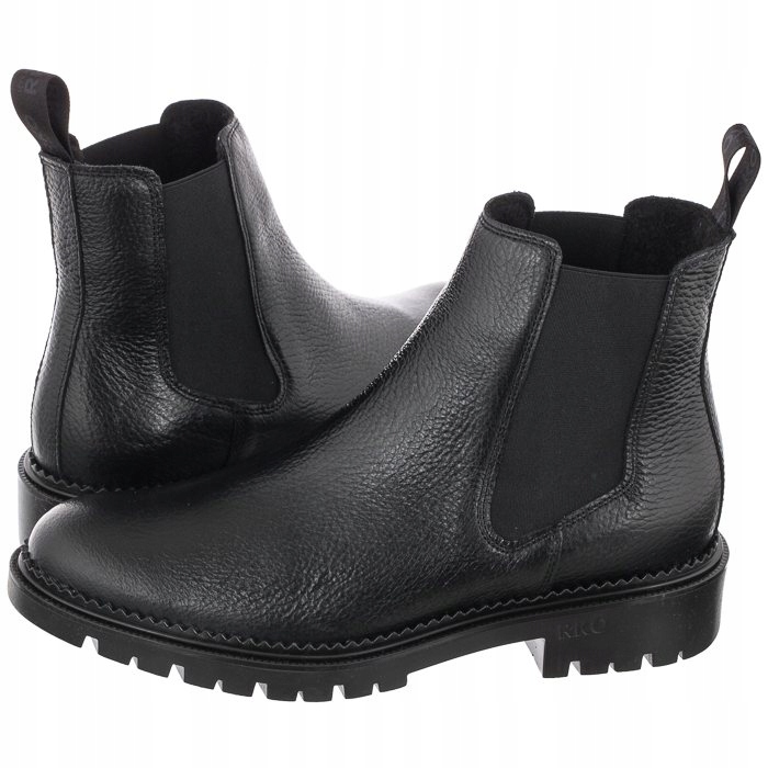 

Buty Damskie Botki Skórzane Ryłko Czarne 3PVT5