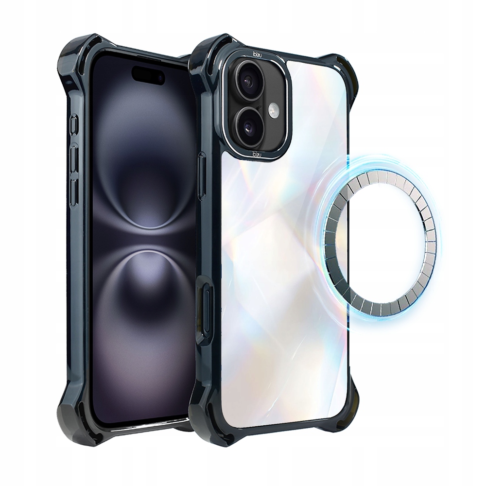 Pouzdro pro iPhone 16 Plus Ibizu DropGuard Ultra s MagSafe a opálovým diamantem