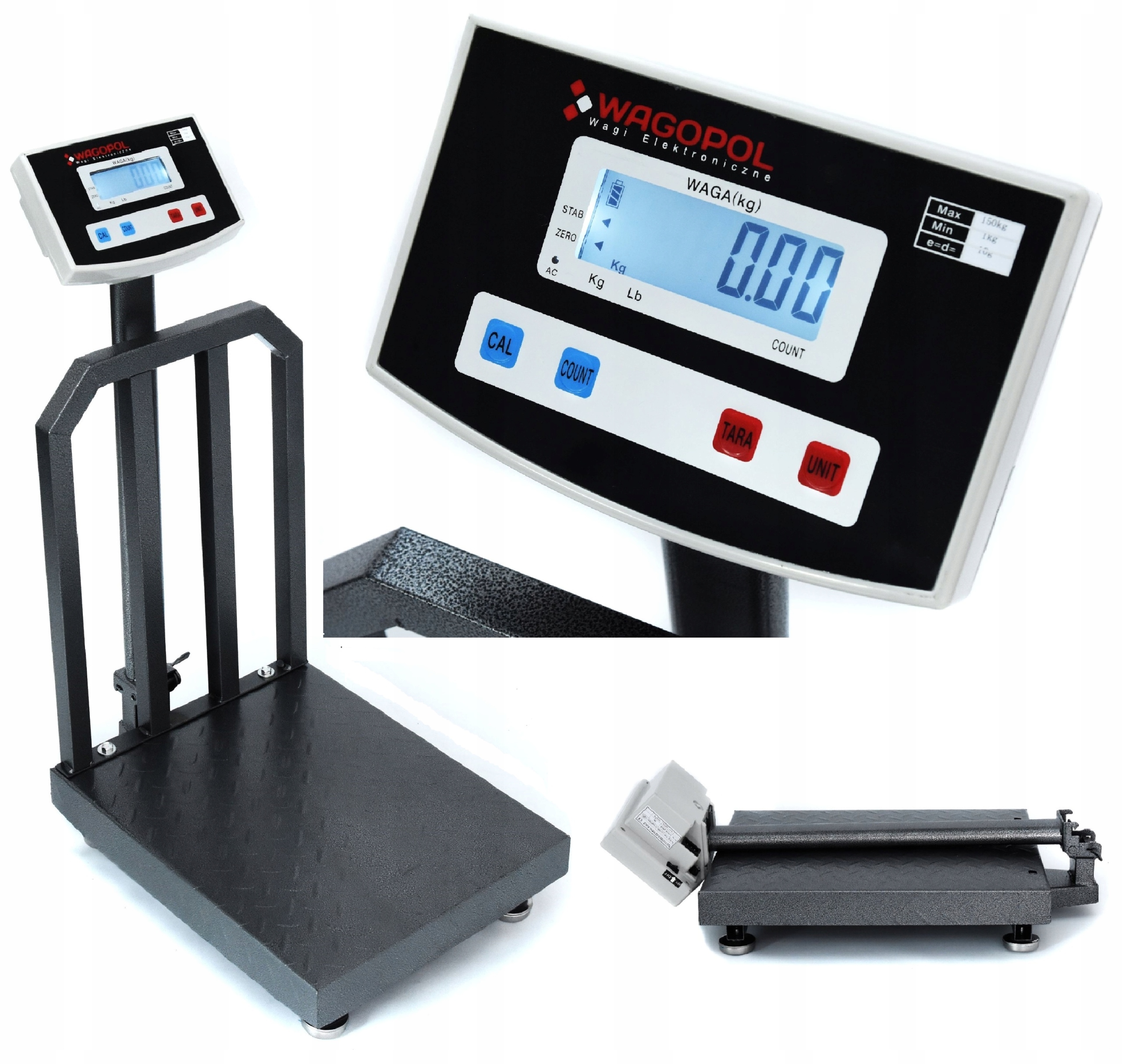 WAGA 150KG / 10g ELEKTRONICZNA 50x40cm MAGAZYNOWA SKLEPOWA GASTRONOMICZNA