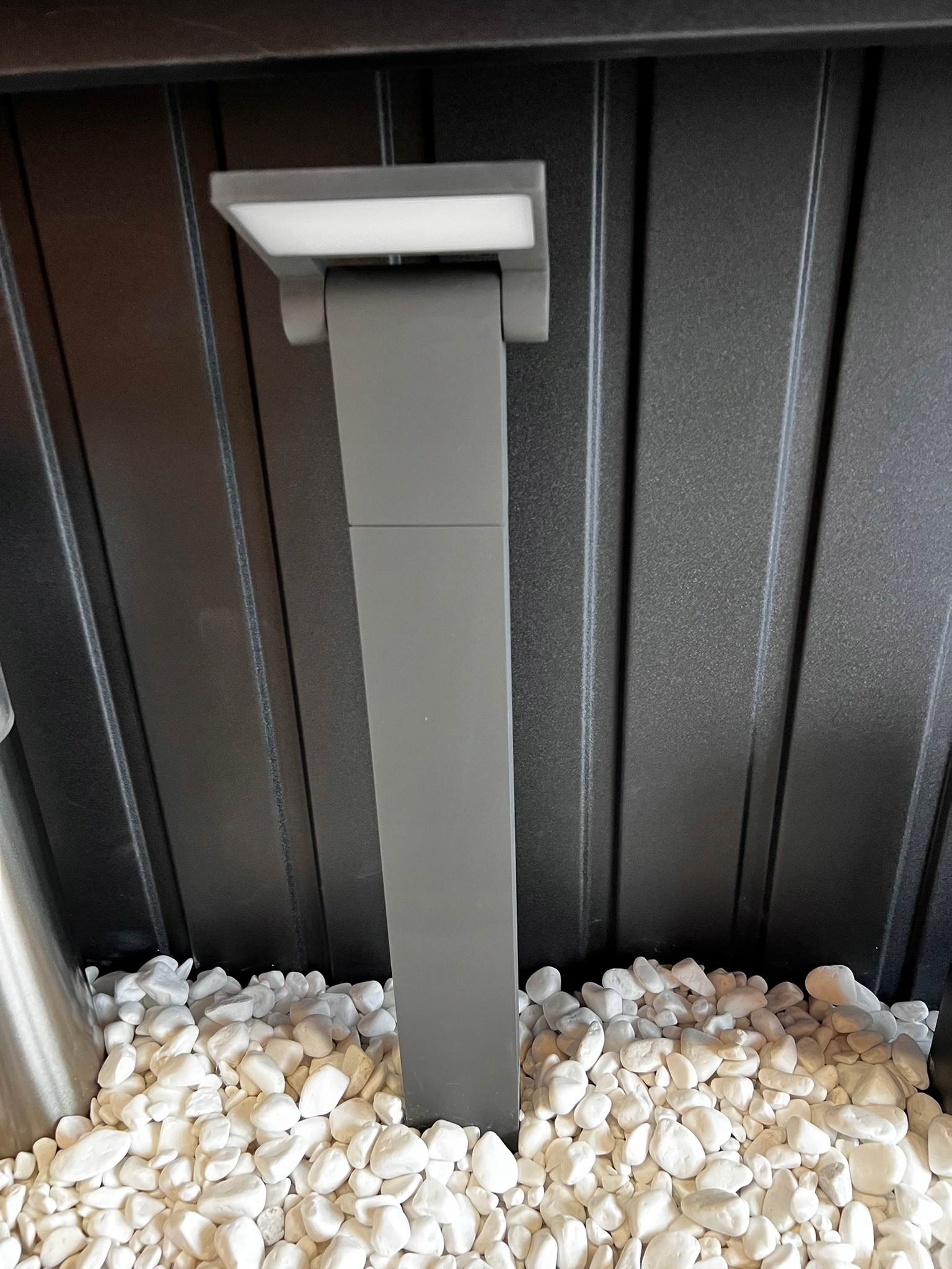 Osvetľovací stĺpik obdĺžnikový Su-ma integrovaný Led zdroj 60 cm sivý