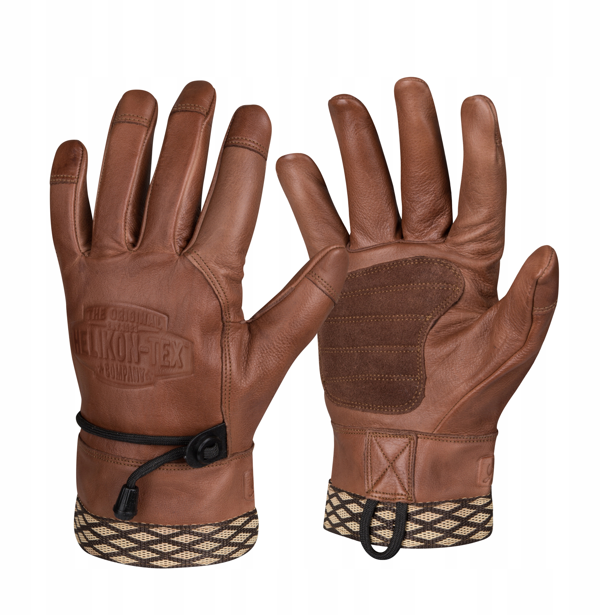 Rękawice Rękawiczki męskie skórzane Helikon Woodcrafter U.s. Brown XXL