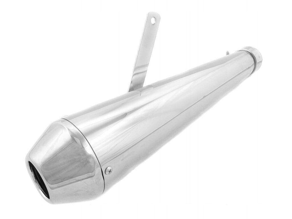 TW-025 - ГЛУШНИК ВИХЛОПНОЇ ТРУБИ ХРОМ - CHOPPER DRAG КЛАСИКА