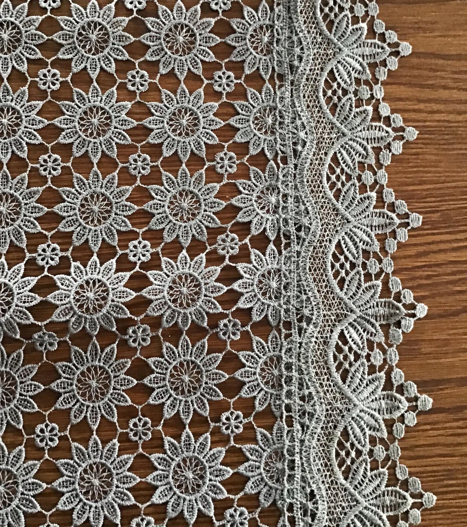 

Bieżniki Z Gipiury Całe Koronkowe Szare 60x120cm