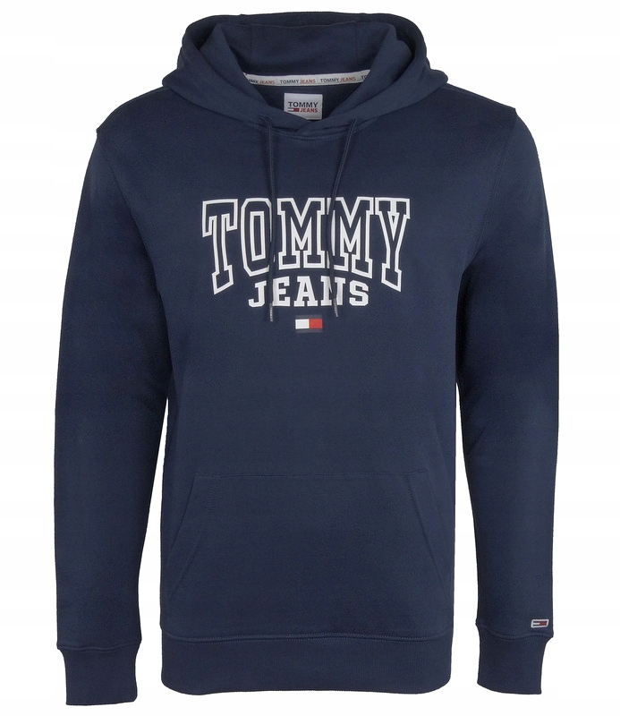 Tommy Jeans pánská mikina s kapucí, tmavě modrá, S