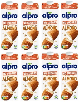 8x 1l Alpro Migdałowe Niesłodzone Karton