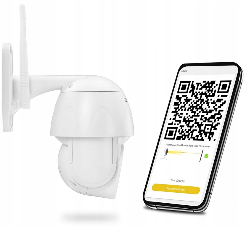 KOMPLET 2x KAMERY ZEWNĘTRZNE OBROTOWE IP Full HD Kod producenta 20153333