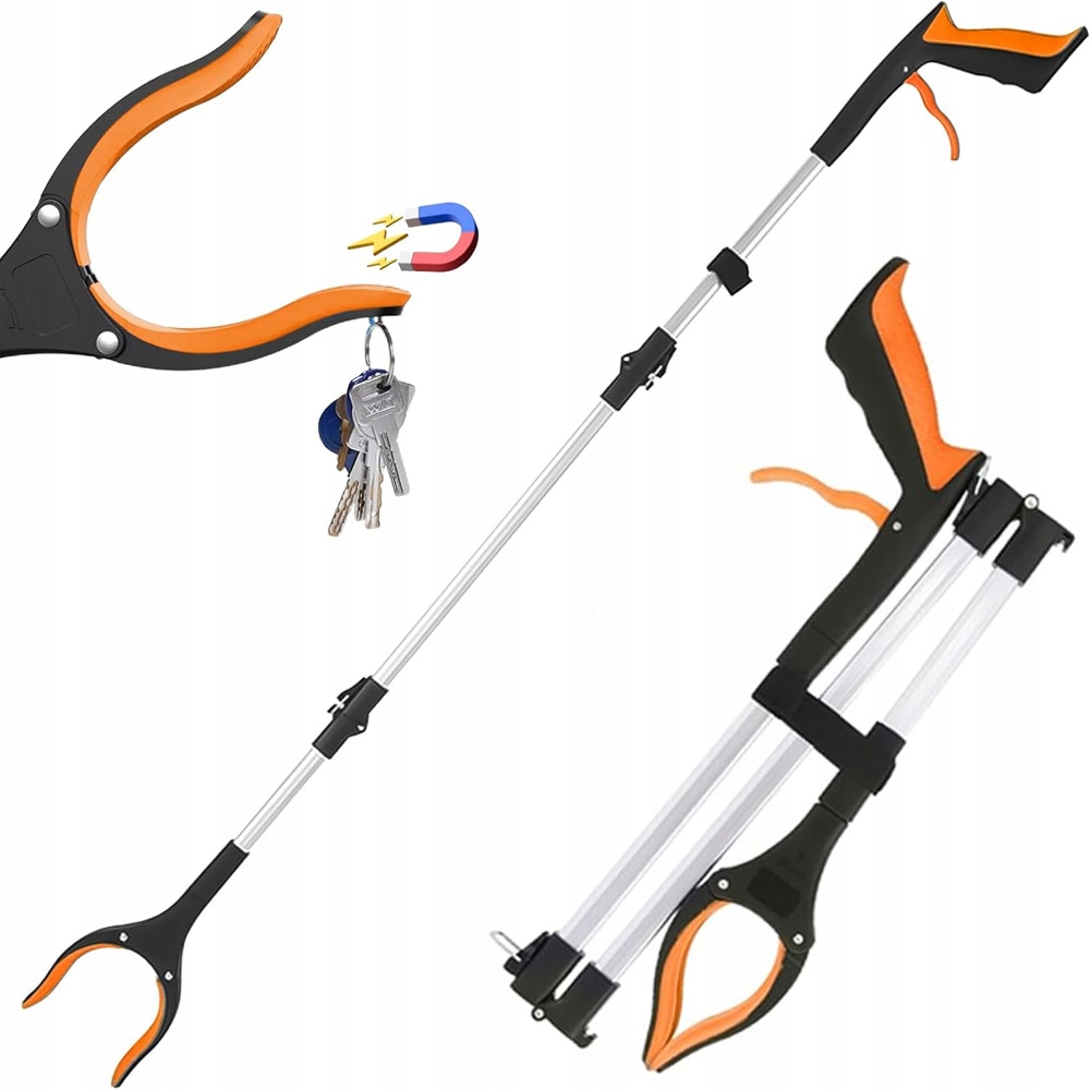 Szczypce Chwytak Dla Seniora Z Magnesem Składany Zbierania Do Śmieci 109CM