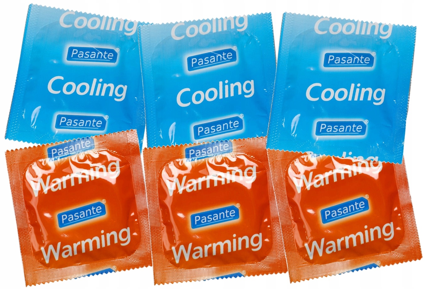 

Prezerwatywy Pasante Warming Cooling 50 szt Prążki