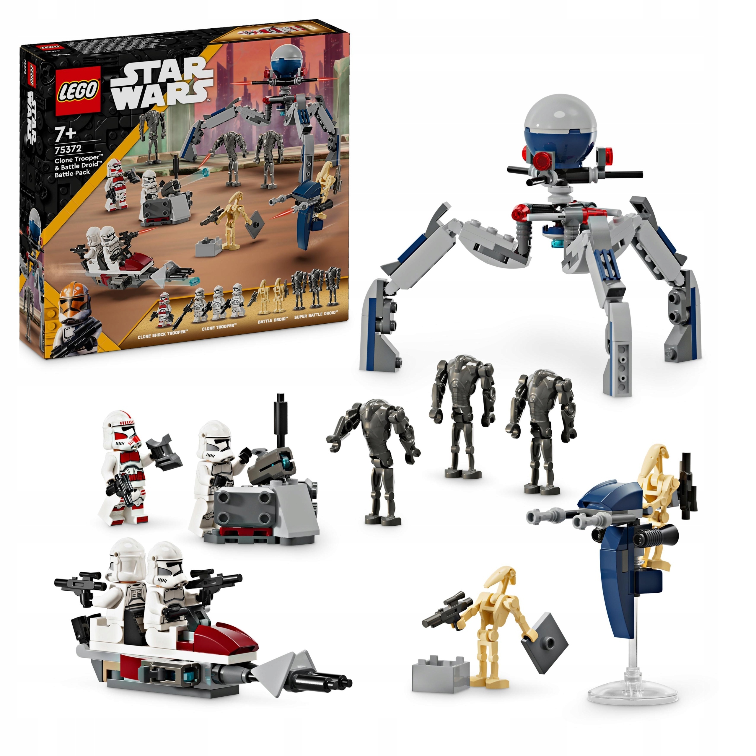 Lego Star Wars Bojová sada s vojákem klonové armády a droidem 75372