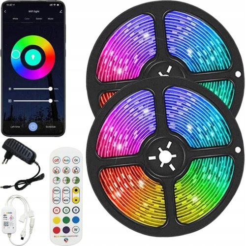 

Tuya Taśma Led 10m Rgb Zestaw Smart Wifi Mobilna
