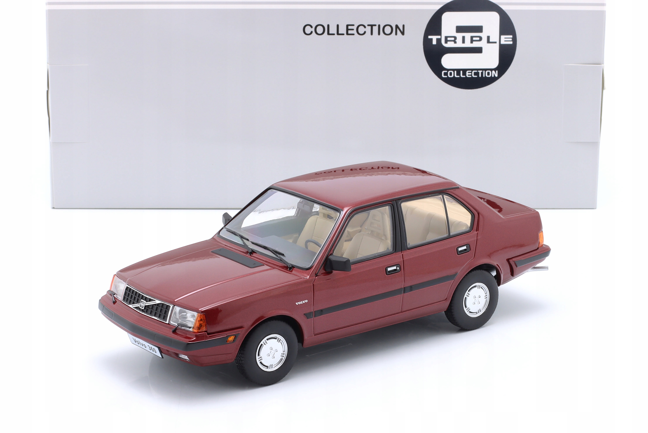 TRIPLE9 Volvo 360 1987 Dark Red metallic 1:18