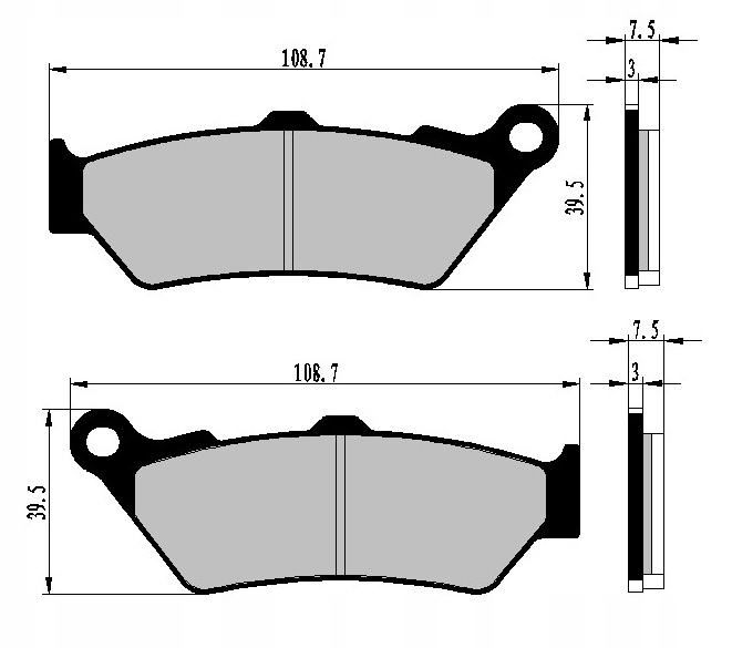 KLOCKI HAMULCOWE PRZÓD YAMAHA XT 660 R 04-16 FA209/2 Producent Nistal