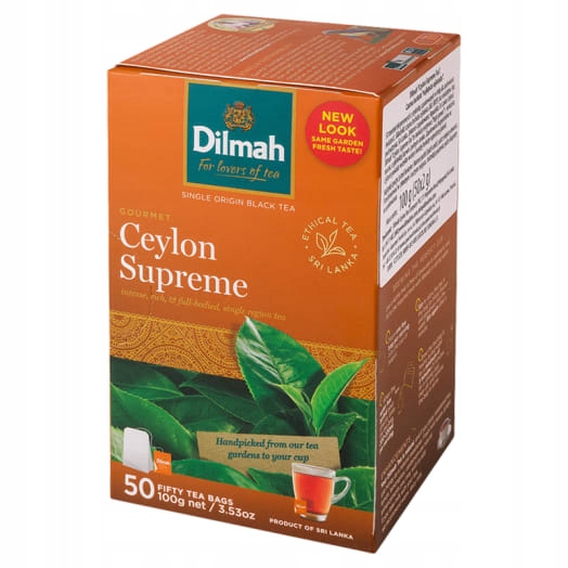 Levně Dilmah Ceylon Supreme Čaj černý, 50 sáčků ex.