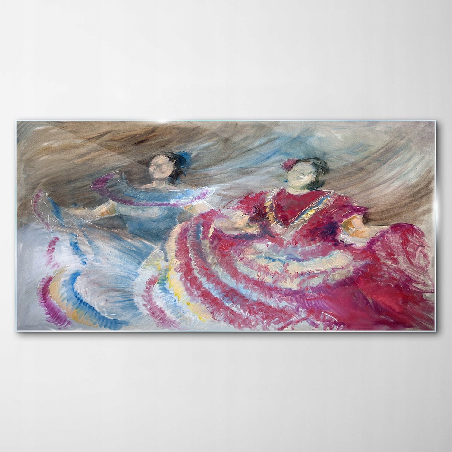 

Obraz Szklany Dekor tancerze Taniec Sztuka 120x60