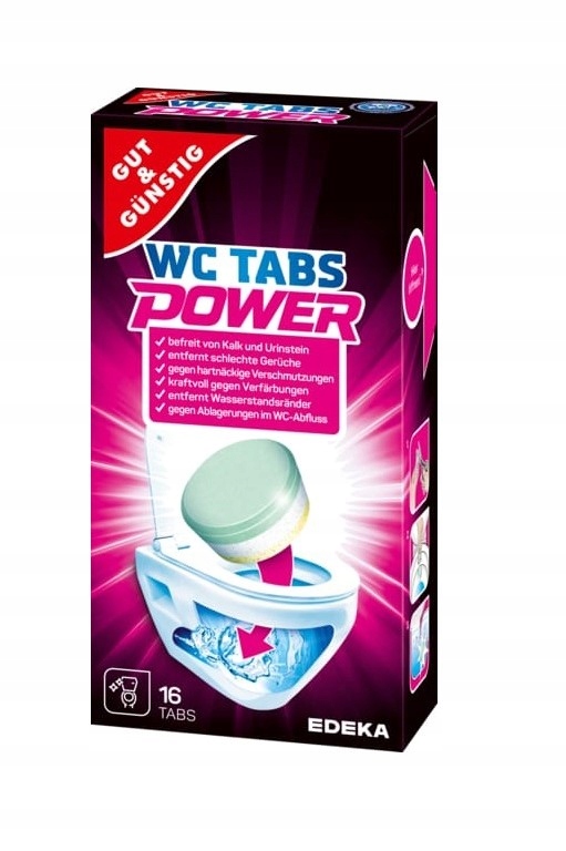

G&g Power Tabletki do toalet czyści Wc 16szt