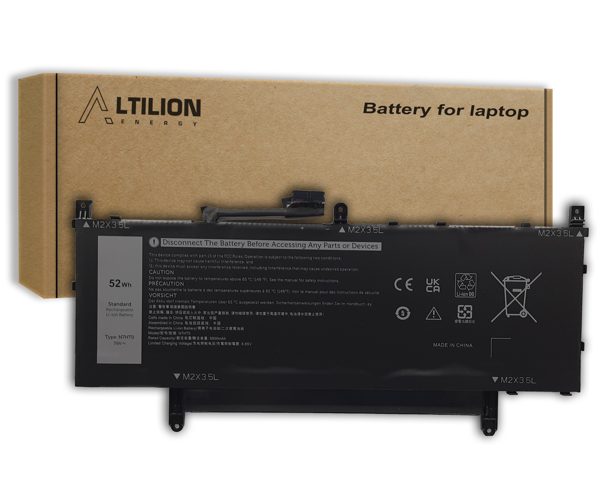 Batéria N7HT0 8NFC7 – Dell Latitude 9510 2-v-1 Dell Latitude 9520 2-v-1