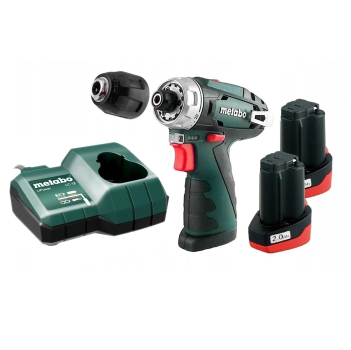 Шуруповерт metabo powermaxx bs 10. Powermaxx bs quick basic 12в 600156950. 8. Дрель акк. 0-360/0-1400об/мин.