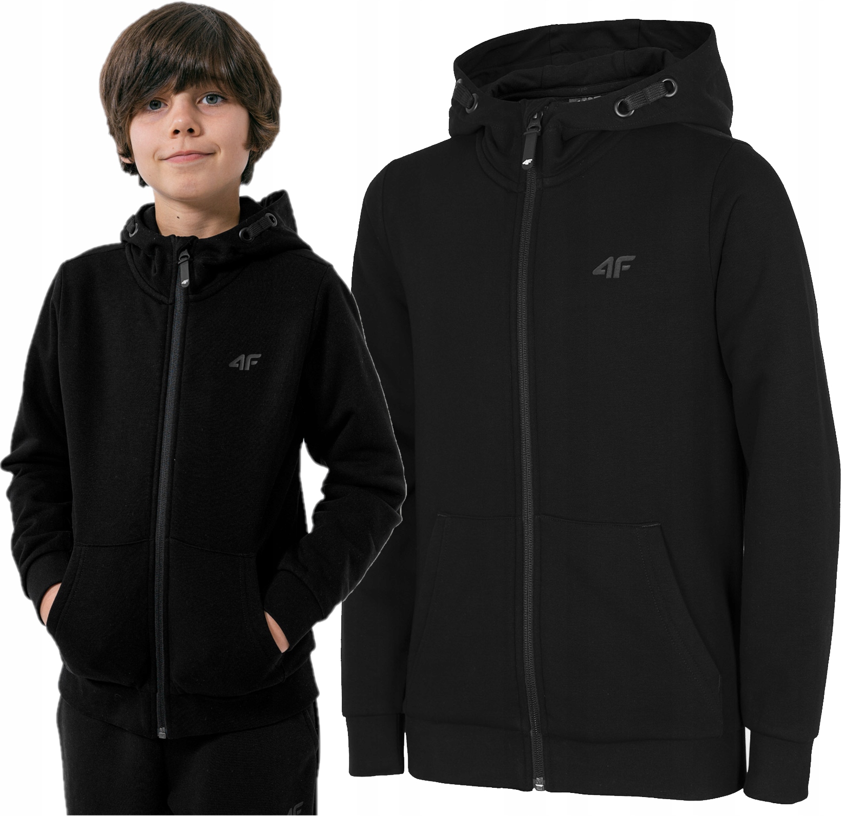 

Bluza Dresowa 4F Rozpinana Z Kapturem JBLM001 158