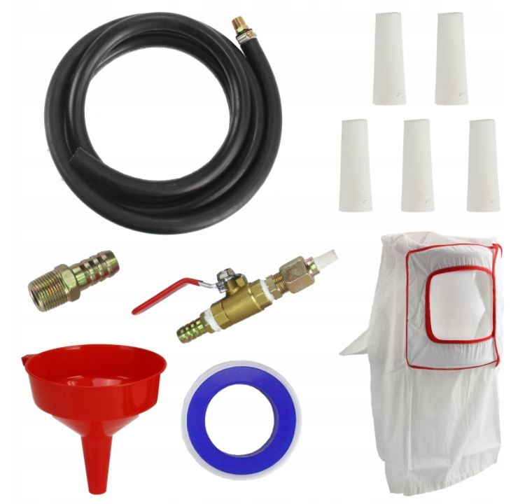 PIASKARKA SYFONOWA 19L MOBILNA 5 DYSZ MASKA Producent code M80590