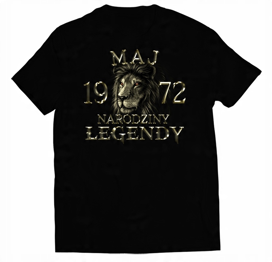 

Koszulka Na 50 Urodziny Maj Lew Legenda XL