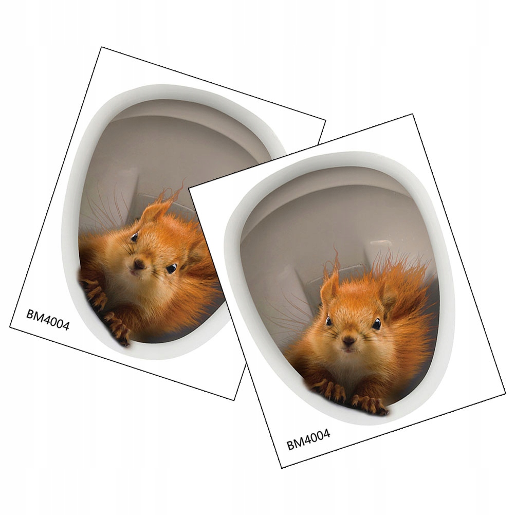 TRÓJWYMIAROWA NAKLEJKA NA TOALETĘ WIEWIÓRKA NOCNIK