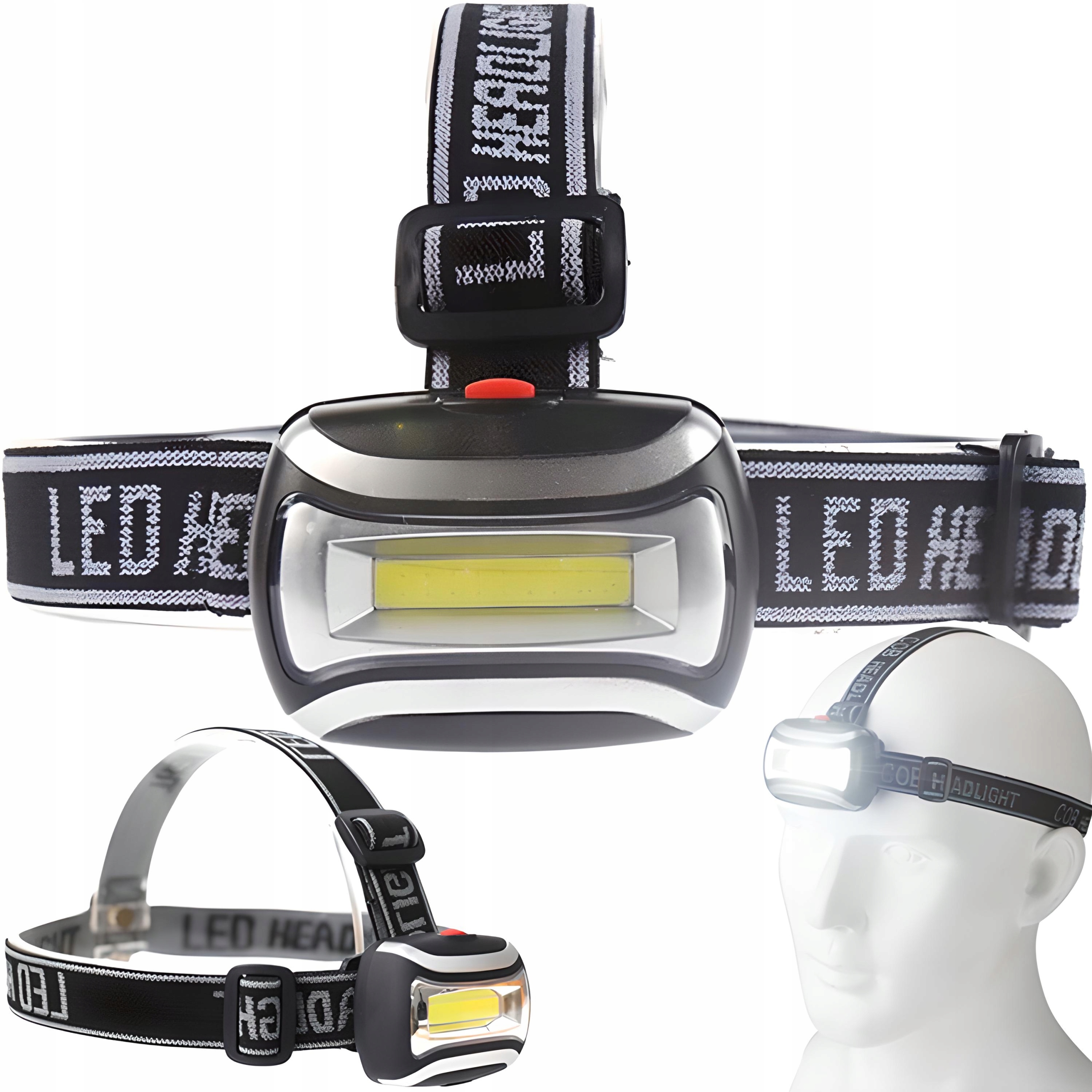 

Latarka Czołowa Led Czołówka Lampka Ledowa Cob