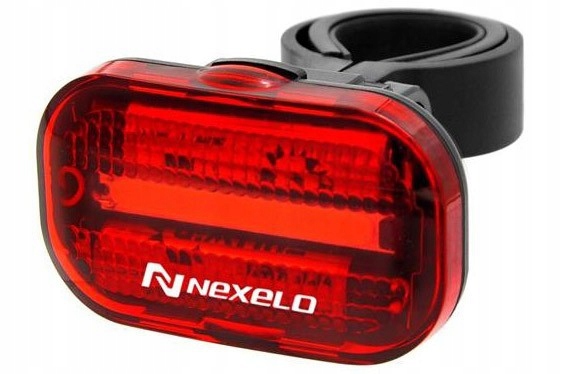 LAMPKI ROWEROWE PRZÓD + TYŁ NEXELO + BATERIE LED 3F 2F Kod producenta L177044NEX