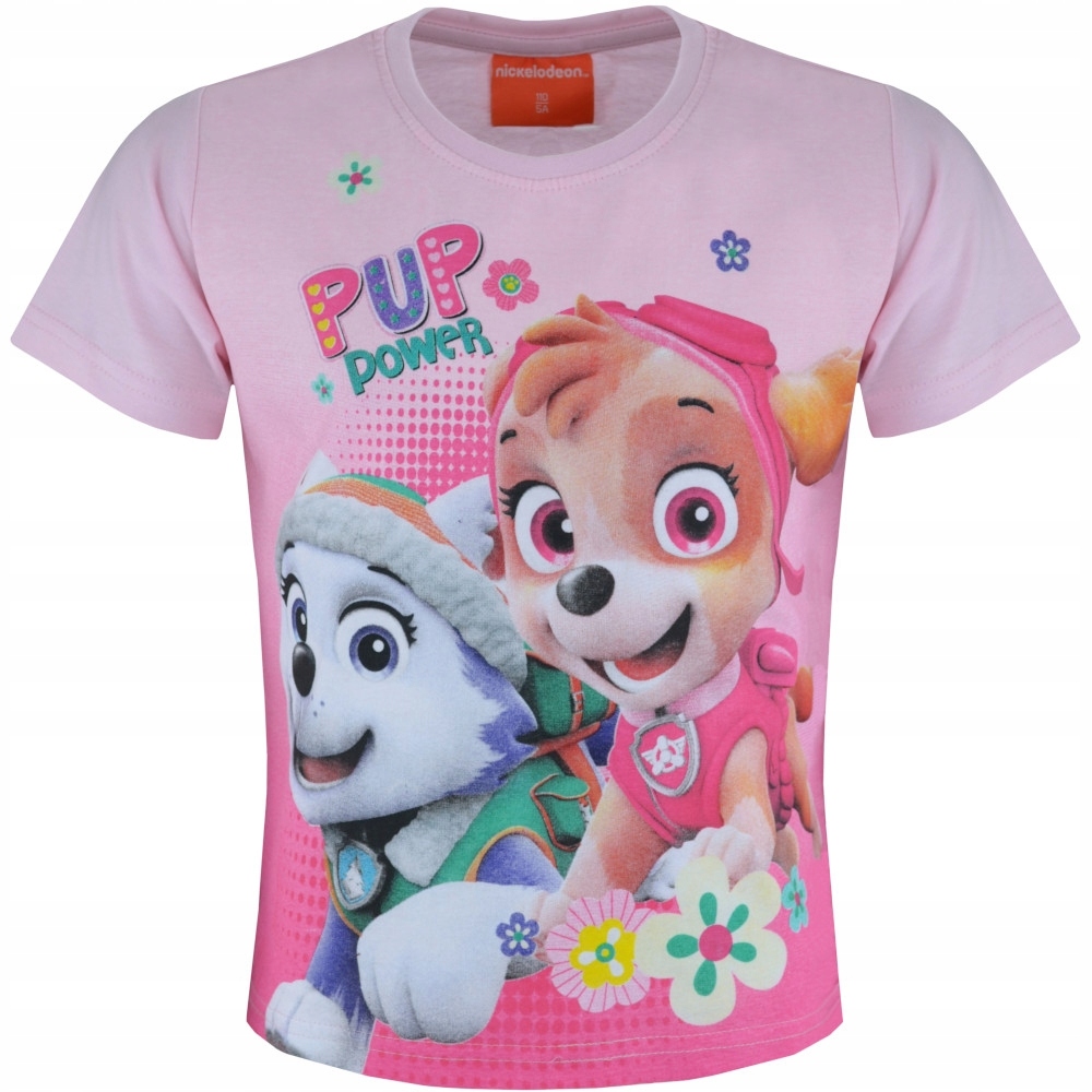 

T-shirt Psi Patrol Skye i Everest jasny róż 128