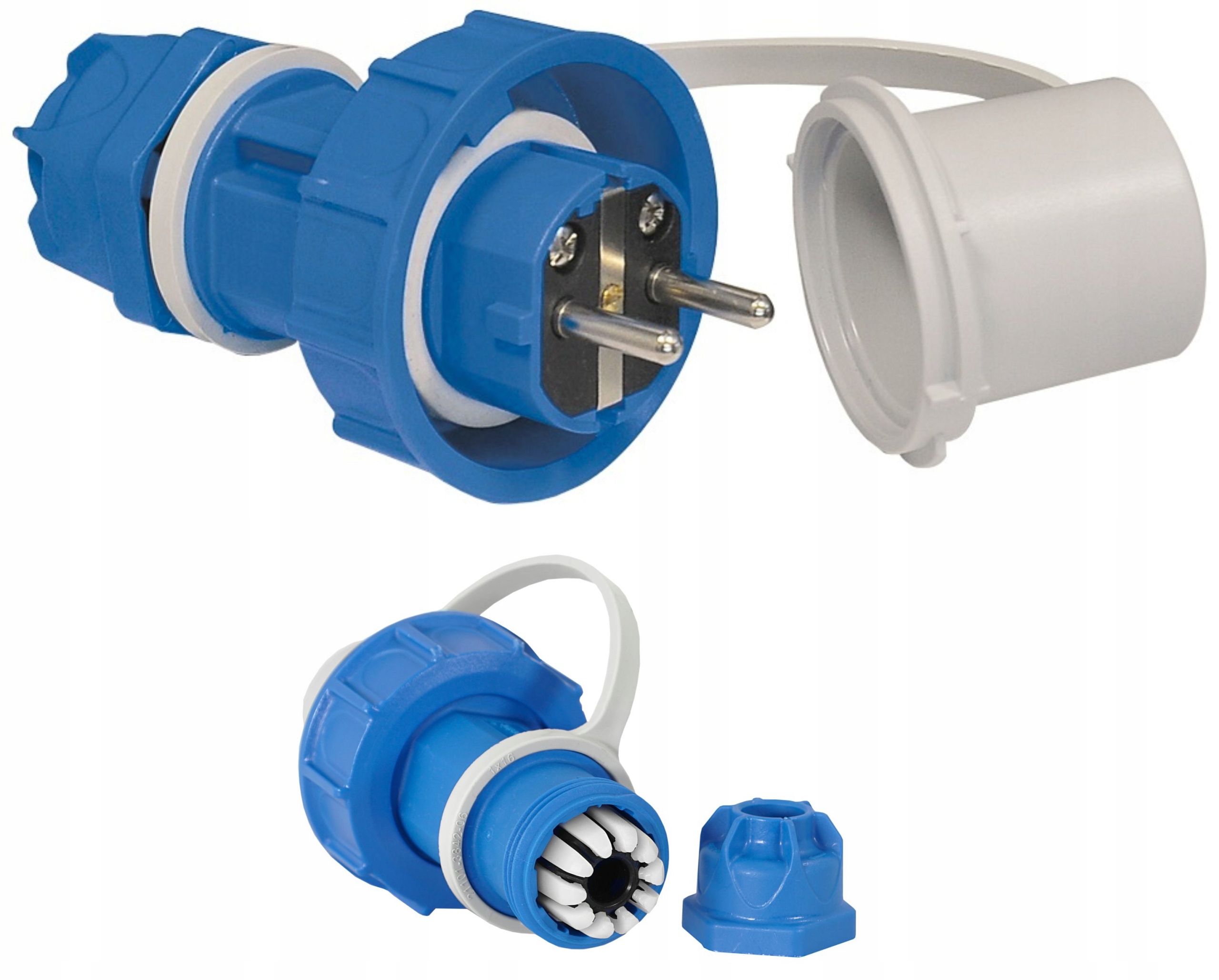 

Wtyczka Przenośna 16A 230V Hermetyczna IP68