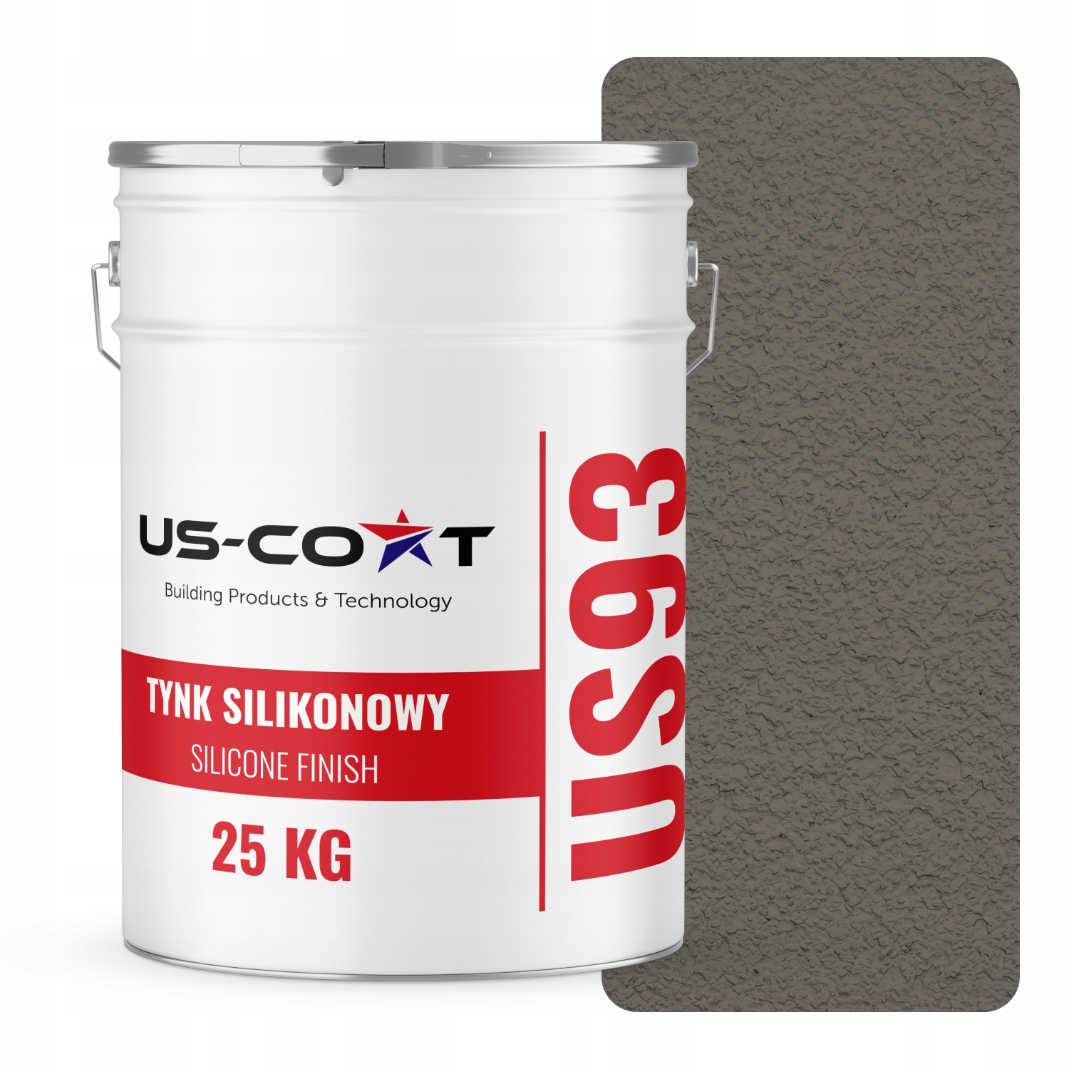 Silikonová Omietka Šedá Tmavá Teplá F296 25KG Baranek Granulácia 1.5mm