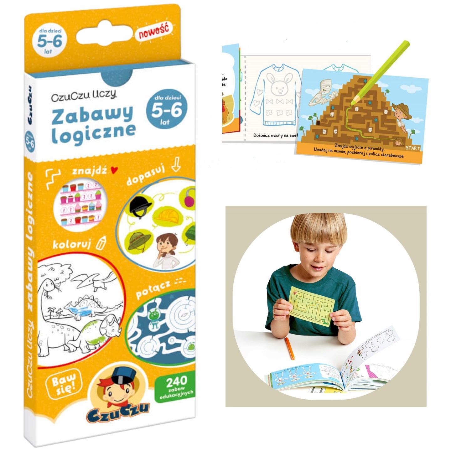 

Książeczka Zabawy Logiczne CzuCzu Uczy 5-6