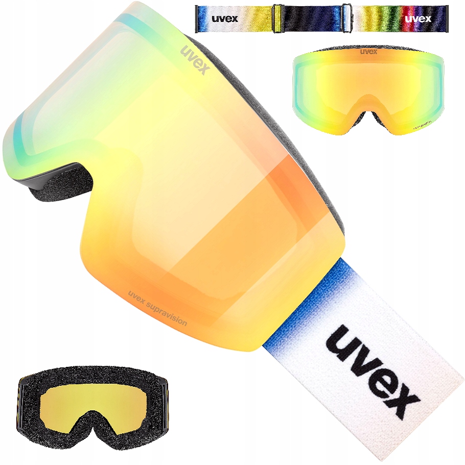 Snowboardové lyžařské brýle Uvex Provoqe Fm S1 černé matt 2430