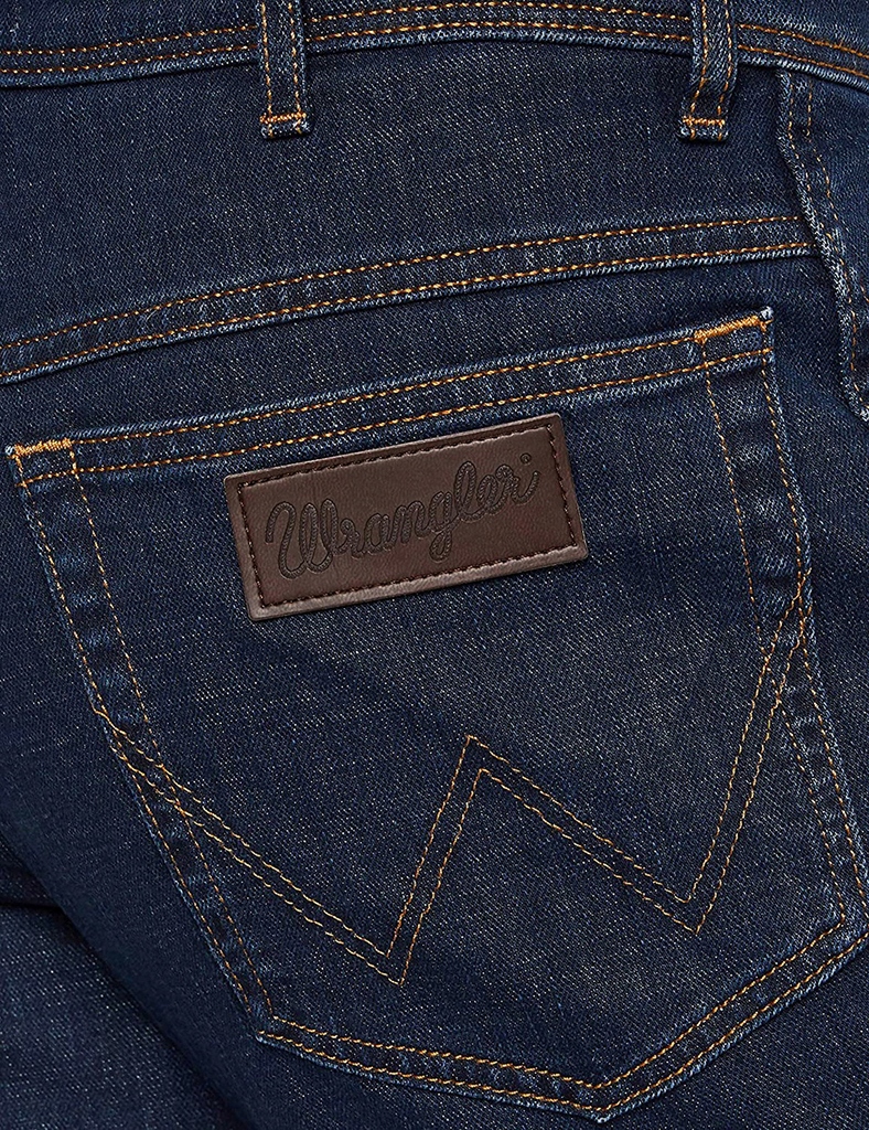Wrangler TEXAS SLIM CROSS GAME MĘSKIE W32 L32 Kolor niebieski