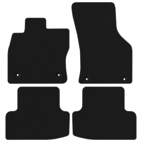 AUDI NA WYMIAR Dywaniki welur LUX grube POLIAMID