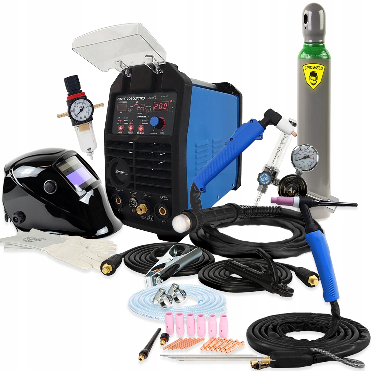 Spawarka Tig DC Plazma 200A Sherman Digitig 204