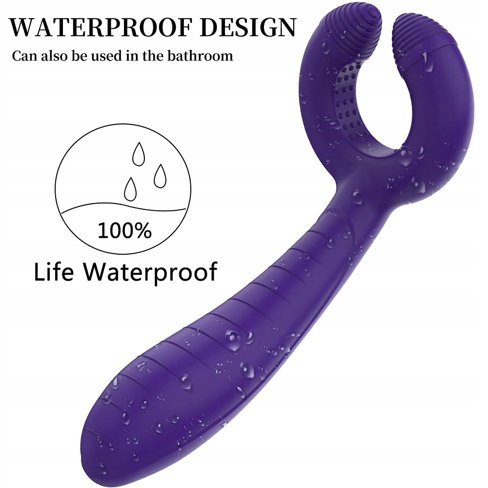 ENLOVE Silikonowy Wibrator 3w1 7 Trybów Klitoris G-punkt Anal Prostata — miniatura 4