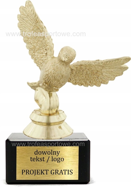 statuetka gołębiarstwo GOŁĄB PZHGP 12cm +GRAWERKA